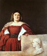 Portrait of a Woman called La Schiavona  Titian